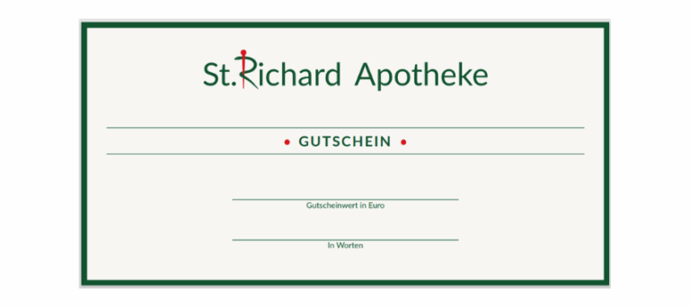 Platzhalter Einkaufsgutschein St Richard Apotheke