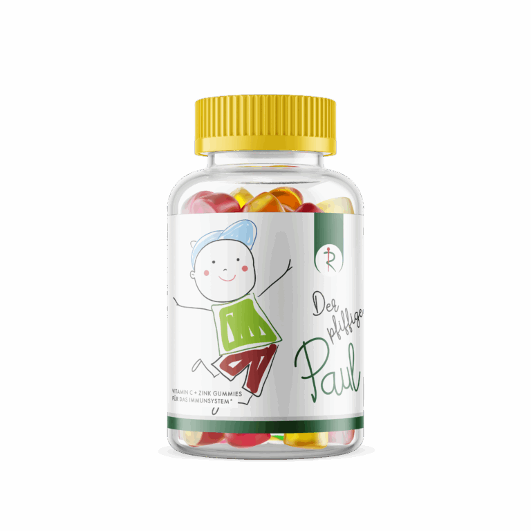 Produktbild der Eigenmarke der pfiffige Paul Vitamin C Zink Gummies