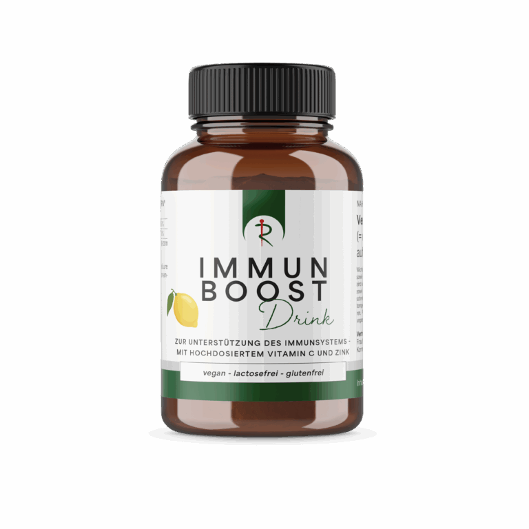 Produktbild Eigenmarke Immun Boost Drink zur Unterstützung des Immunsystems mit hochdosiertem Vitamin C und Zink