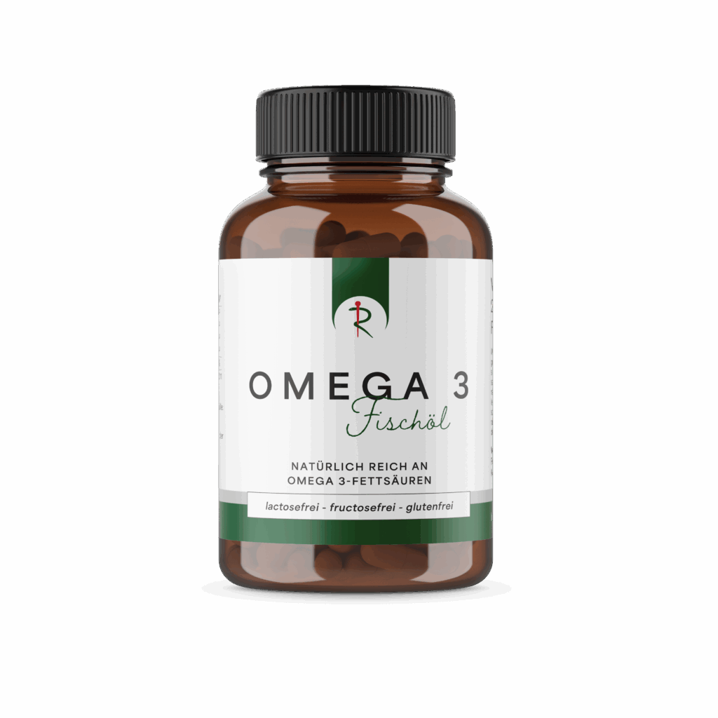 Produktbild Eigenmarke Omega 3 Fischöl Kapseln, mit natürlich reich an Omega 3-Fettsäuren