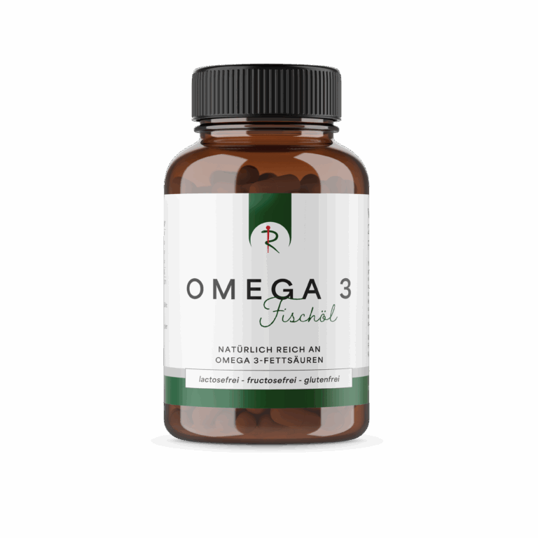Produktbild Eigenmarke Omega 3 Fischöl Kapseln, mit natürlich reich an Omega 3-Fettsäuren