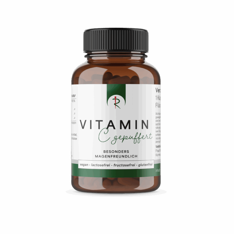 Produktbild Eigenmarke Gepuffertes Vitamin C Kapseln, sie sind besonders magenfreundlich